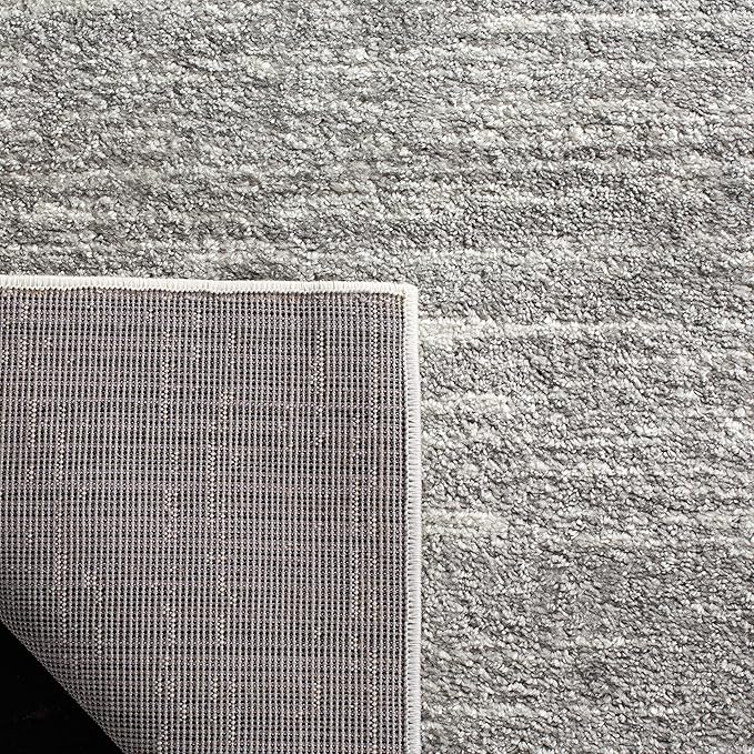 SAFAVIEH Adirondack Collection Runner Rug - 2'6" x 8', Ivory & Silver, Modern Ombre Design, Non Shedding & Easy to Clean, Ideal for Hallway, Foyer, Kitchen, Entryway, Bedroom (ADR113B)