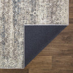Bloom Rugs Caria Washable Non-Slip 5x7 Rug - Beige Brown/Teal Traditional Area Rug for Living Room, Bedroom, Dining Room, and Kitchen - Exact Size: 5' x 7'