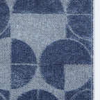 Well Woven Custom Size Hallway & Stair Runner- Harlow Harmony Blue 27 Inches Wide x 4 Feet Long Runner (27" x 4') Runner Rug - Modern Geometric Pattern, Ultra-Soft, Easy-Clean