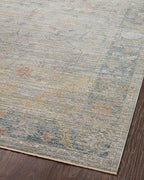 Loloi Magnolia Home by Joanna Gaines Millie Collection MIE-04 Slate/Multi 7'-10" x 10', .25" Pile Height, Area Rug