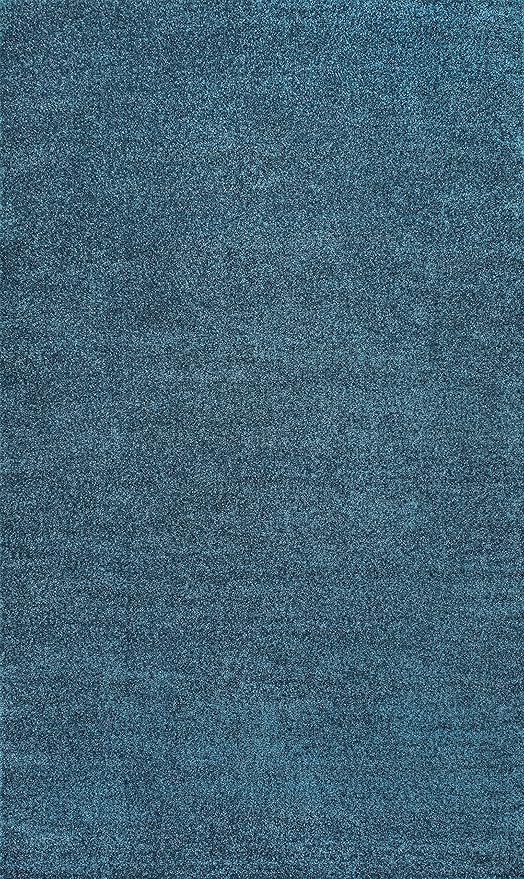 JONATHAN Y Haze Solid Low-Pile Turquoise Indoor Area Rug 12x15, Coastal,Bohemian,Minimalist,Classic, Easy-Cleaning for Living Room,Bedroom,Kitchen,Pet Friendly,Non-Shedding (SEU100H-15)
