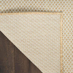 Nourison Home Courtyard Natural 10' x 14' Area Rug - Easy Clean, Non Shedding, Bed Room, Living Room, Dining Room, Kitchen (10' x 14')