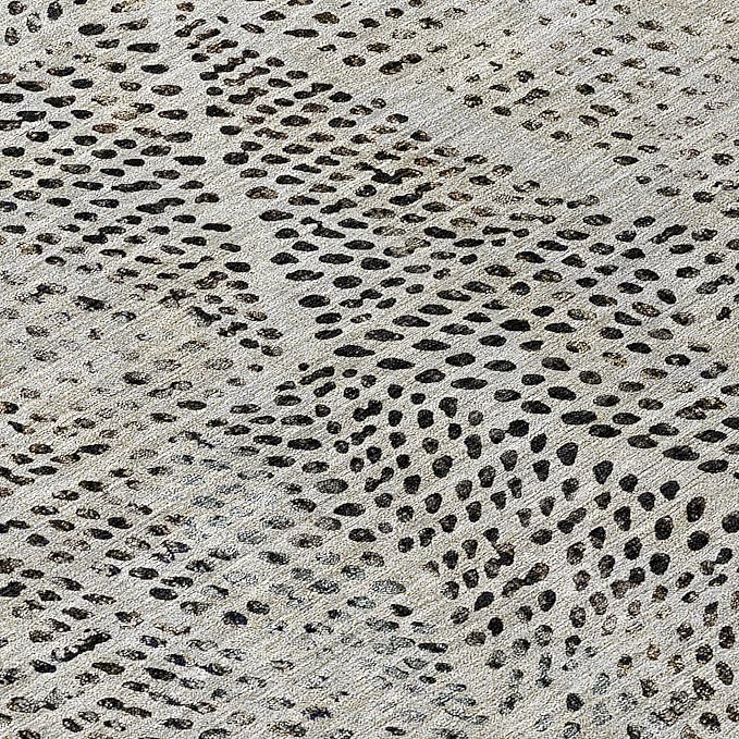 Addison Rugs Chantille ACN591 Gray 8' x 10' Indoor Outdoor Area Rug, Easy Clean, Machine Washable, Non Shedding, Bedroom, Living Room, Dining Room, Kitchen, Patio Rug