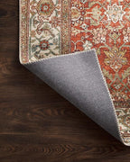 Loloi Layla Collection LAY-05 Ocean/Multi 2'-6" x 9'-6" .13" Thick Runner Rug, Soft, Durable, Vintage Inspired, Distressed, Low Pile, Non-Shedding, Easy Clean, Printed, Living Room Rug