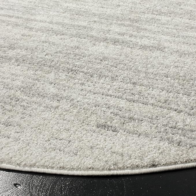 SAFAVIEH Adirondack Collection Area Rug - 11' Round, Light Grey & Grey, Modern Ombre Design, Non Shedding & Easy to Clean, Ideal for Living Room, Bedroom, Office, Dining Space (ADR113C)