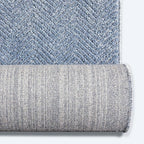 Well Woven Custom Size Hallway & Stair Runner- Harlow Pompeii Light Blue 27 Inches Wide x 16 Feet Long Runner (27" x 16') Runner Rug - Modern Chevron Pattern, Ultra-Soft, Easy-Clean