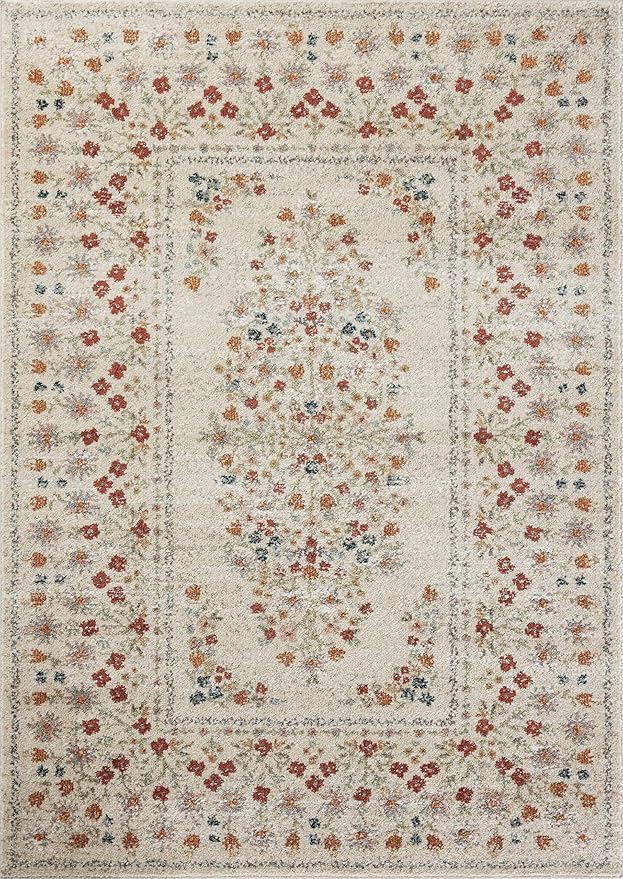 Loloi Rifle Paper Co. Laurel Collection LAU-02 Linen 2'-8" x 8' Runner Rug