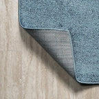 JONATHAN Y Haze Solid Low-Pile Turquoise 6x9 Oval Indoor Area Rug, Coastal,Bohemian,Minimalist,Classic, Easy-Cleaning for Living Room,Bedroom,Kitchen,Pet Friendly,Non-Shedding (SEU100H-6OV)