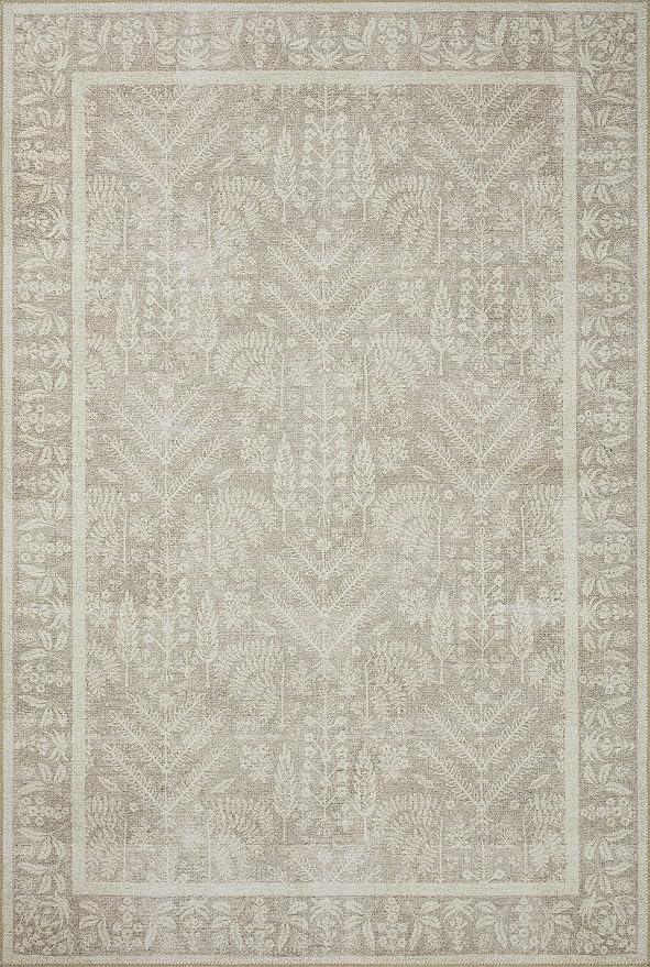 Loloi Rifle Paper Co. Maison Collection MAO-02 Bough Natural 8'-4" x 11'-6", .19" Pile Height, Area Rug