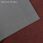 English Home Custom Size Anti Slip Burgundy Design Light Weight Durable TPR Backing Thin Pile Runner Rug (36" x 4')