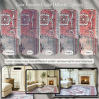 Fame Rugs Turkish Rug. Washable Vintage Oriental Antique Inspired Traditional Doormat Small Modern Area Rugs Luxury Entryway Entry Bedroom Bathroom Kitchen (402RN, 2'5 x 5')
