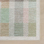 Dash & Albert Chanan Plaid Multi Machine Washable Rug, 5 X 8 Feet, Multicolored/Ivory Plaid Pattern