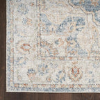 Nourison Home Astra Machine Washable Denim Multicolor 3'3" x 5' Area Rug - Easy Clean, Non Shedding, Bed Room, Living Room, Dining Room, Kitchen (3' x 5')