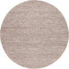 SAFAVIEH Natura Collection Area Rug - 4' Round, Brown, Handmade Wool Blend, Textured Design, Ideal for Living Room, Bedroom, Dining Space (NAT620T)