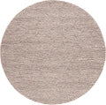 SAFAVIEH Natura Collection Area Rug - 6' Round, Brown, Handmade Wool Blend, Textured Design, Ideal for Living Room, Bedroom, Dining Space (NAT620T)