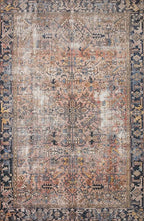 Loloi Chris Loves Julia Jules Collection JUL-02 Terracotta/Multi 3'-6'' x 5'-6'', .13" Pile Height, Accent Rug