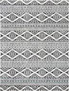 SAFAVIEH Area Rug 12x15 - Tulum Collection - Large - Ivory & Black, Moroccan Boho Tribal Design, Non-Shedding & Easy to Clean, Ideal for Living Room, Bedroom, Dining Space (TUL272B)