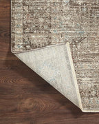 Loloi Magnolia Home by Joanna Gaines Millie Collection MIE-03 Charcoal/Dove 2'-7" x 8'-0", .25" Pile Height, Runner Rug