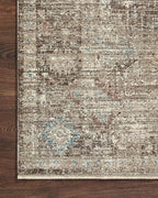 Loloi Magnolia Home by Joanna Gaines Millie Collection MIE-03 Charcoal/Dove 2'-7" x 12'-0", .25" Pile Height, Runner Rug