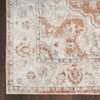 Nourison Home Astra Machine Washable Gold Multicolor 6'7" x 9' Area Rug - Easy Clean, Non Shedding, Bed Room, Living Room, Dining Room, Kitchen (7' x 9')