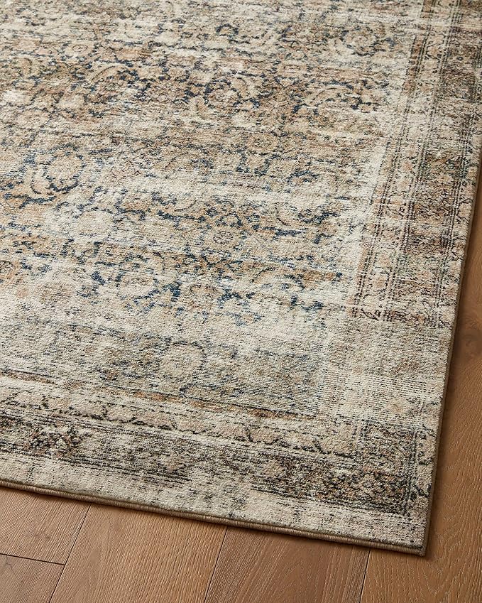 Loloi Amber Lewis Morgan Collection MOG-02 Navy/Sand 2'-3" x 11'-6" 38" Thick Runner Rug feat. CloudPile, Neutral, Room Décor, Vintage Inspired, Livingroom, Bedroom, Dining Area
