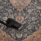 Keen Home Design 4x6 Rug - Machine Washable Area Rug with Non-Slip Backing, Ideal for Living Room, Dining Room, Bedroom - Vintage, Easy Clean, Durable, Low Pile Rug - (4' x 6')