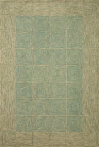 Loloi Chris Loves Julia Francis Collection FRA-02 Green/Natural 3'-6" x 5'-6" Accent Rug