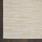Nourison Home Nourison Essentials Ivory Beige 2'2" x 18' Area Rug - Easy Clean, Non Shedding, Bed Room, Living Room, Dining Room, Kitchen (18' Runner)
