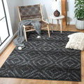 SAFAVIEH Adirondack Collection Accent Rug - 4' x 6', Dark Grey & Grey, Modern Distressed Design, Non-Shedding & Easy Care, Ideal for High Traffic Areas in Entryway, Living Room, Bedroom (ADR131F)