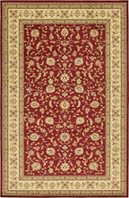 Unique Loom Voyage Collection Traditional Oriental Classic Intricate Design Area Rug (10' 6 x 16' 5 Rectangular, Red/Gold)