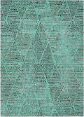 Addison Rugs Chantille ACN591 Teal 5' x 7'6" Indoor Outdoor Area Rug, Easy Clean, Machine Washable, Non Shedding, Bedroom, Living Room, Dining Room, Kitchen, Patio Rug