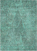 Addison Rugs Chantille ACN591 Teal 9' x 12' Indoor Outdoor Area Rug, Easy Clean, Machine Washable, Non Shedding, Bedroom, Living Room, Dining Room, Kitchen, Patio Rug