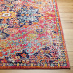 Livabliss Odelia Vintage Bohemian Runner Area Rug,2'7" x 7'3",Pink/Orange