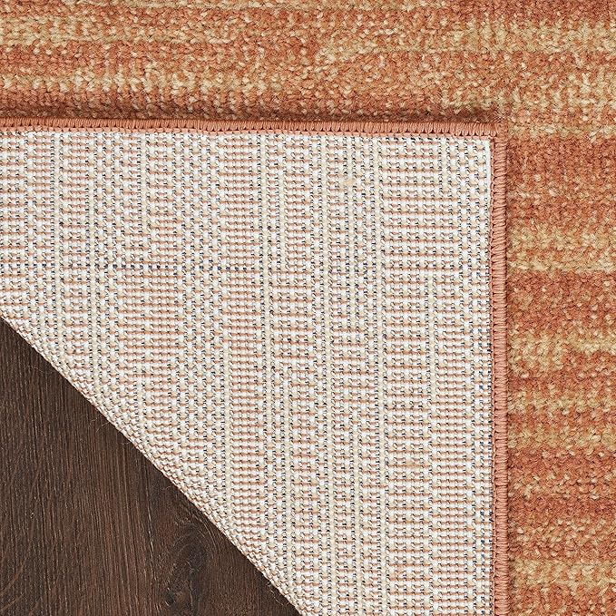 Nourison Home Nourison Essentials Rust 2' x 6' Area Rug - Easy Clean, Non Shedding, Bed Room, Living Room, Dining Room, Kitchen (6' Runner)
