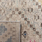 SAFAVIEH Madison Collection Area Rug - 9' x 12', Grey & Yellow, Boho Diamond Distressed Design, Non-Shedding & Easy Care, Ideal for High Traffic Areas in Living Room, Bedroom (MAD418F)
