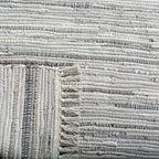 SAFAVIEH Rag Rug Collection Area Rug - 10' x 14', Grey, Handmade Boho Stripe Cotton, Ideal for High Traffic Areas in Living Room, Bedroom (RAR121A)