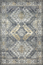 Loloi II Skye Collection SKY-09 Graphite/Silver 7'-6" x 9'-6" Area Rug