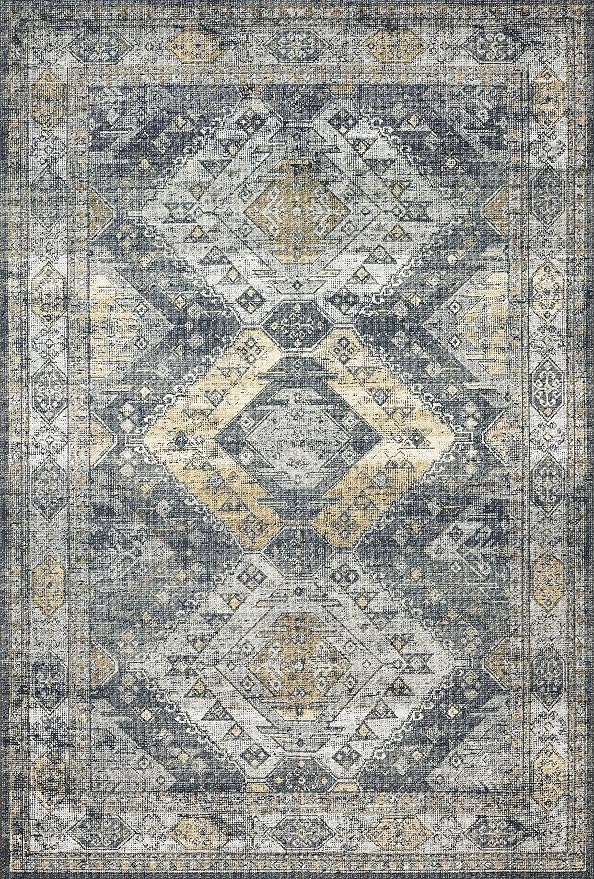 Loloi II Skye Collection SKY-09 Graphite/Silver 2'-3" x 3'-9" Accent Rug