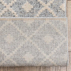 Well Woven Custom Size Runner - Choose Your Length - Ainsley Grey Diamond Trellis Geometric Tribal - 27 Inches Wide x 6 Feet Long Runner (27" x 6' Runner) Rug