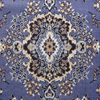 Home Dynamix Premium Sakarya Traditional Medallion Border Area Rug, Country Blue, 21"x35" Rectangle