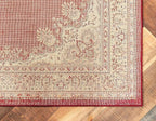 Unique Loom Reza Collection Traditional Persian Style Area Rug, 2 ft 2 in x 3 ft, Burgundy/Ivory