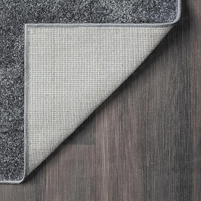 Abani Deco Collection Area Rug - Grey Minimalist Design -7'9" x 10'2"(8'x10') - Easy to Clean - Durable for Kids and Pets - Non-Shedding - Medium Pile - Soft Feel - for Living Room, Bedroom & Office