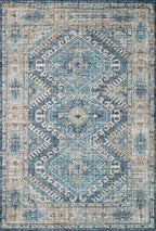 Loloi Skye Collection SKY-03 Denim/Natural 2'-6" x 12'-0" Runner Rug